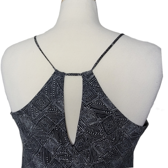 OLD NAVY Dress Maxi Sleeveless V Neck Triangle Dot - Picture 5 of 10